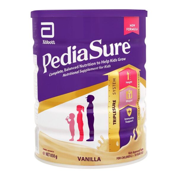 Pediasure Milk Powder 850gm Tin Pack for Kids (Vanilla Flavor)