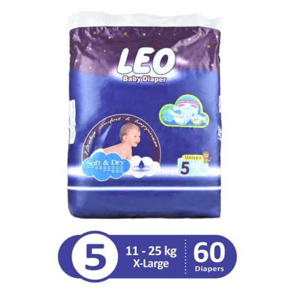 Leo Diapers (X Large Size 5) 60*