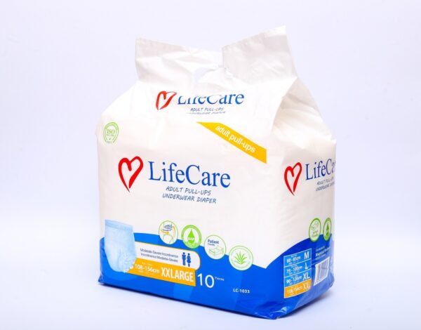 Adult Pullups Diapers XXL (Double Extra Large Size) Life Care (Panty Style) for Male/female