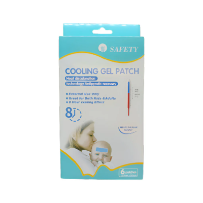 Cooling Gel Patch to reduce fever (Safety) 6 patches